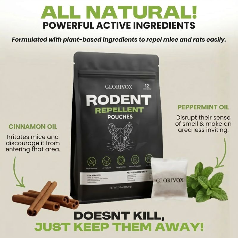 Place These Pouches Anywhere Mice Hide - And Watch Them Disappear. Permanently.